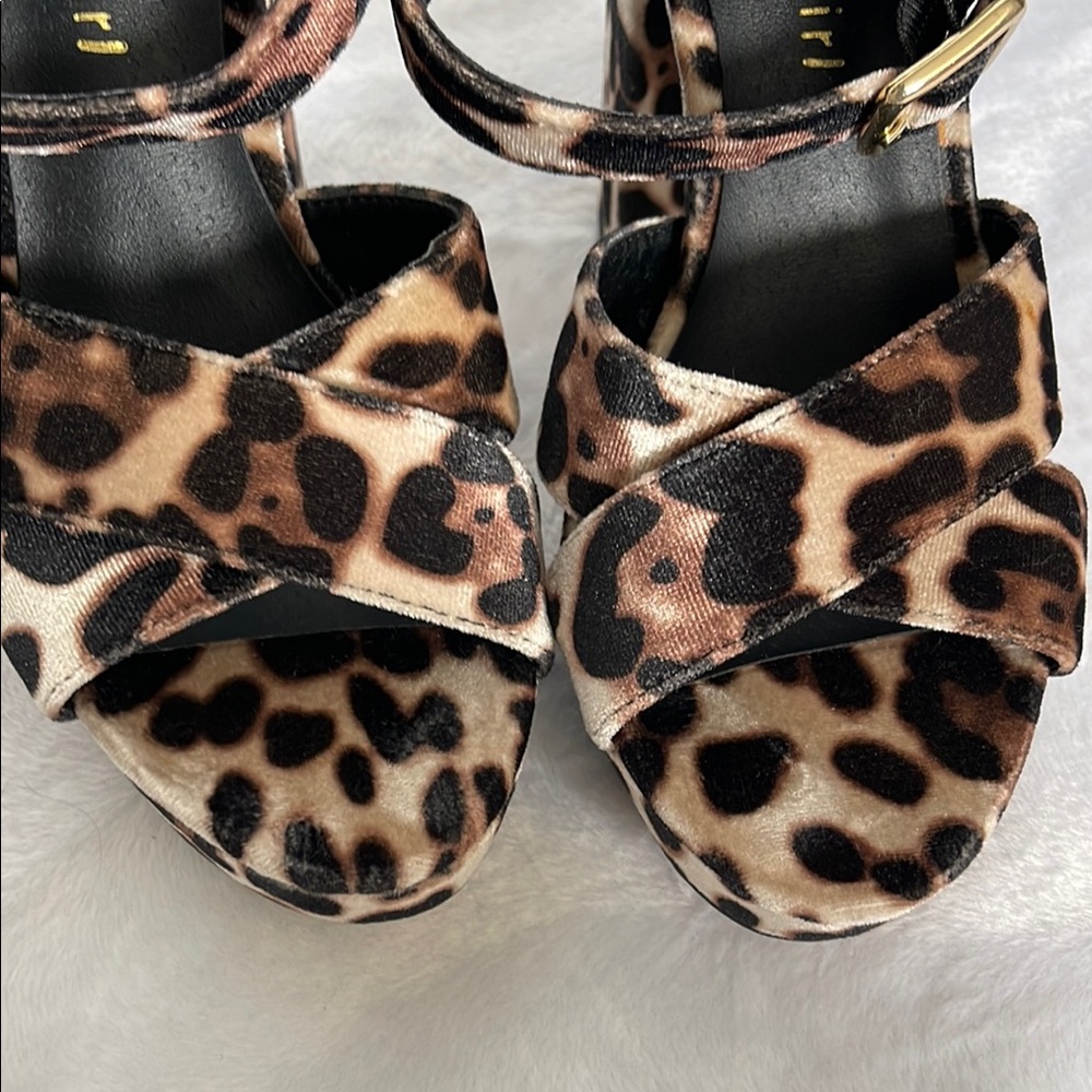 animal print block platform heel size 7 - Picture 9 of 10